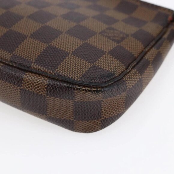 LOUIS VUITTON Damier Ebene Pochette Accessoires Pouch N41206 LV Auth 147934 - Picture 4 of 16